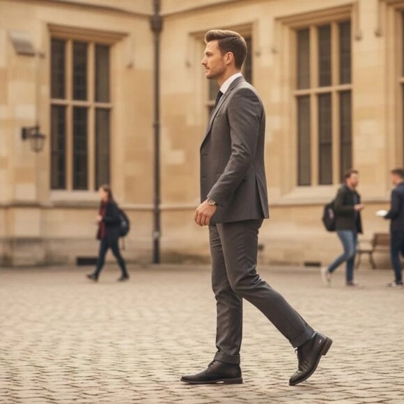 Tommy Hilfiger black leather semi boots Size 10 - Picture 6 of 8